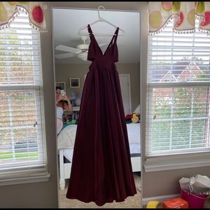 red gown reserved for Nikole